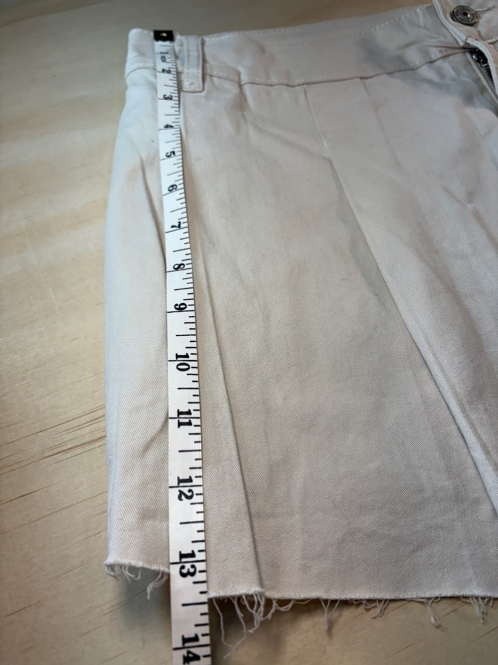 Rewash Pleated Mini Skort Tan Raw Edge Sz 13 NWT - Picture 8 of 12